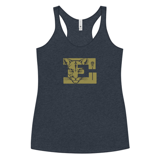 Women's Evergreen High School Lacrosse Next Level Racerback Tank Top