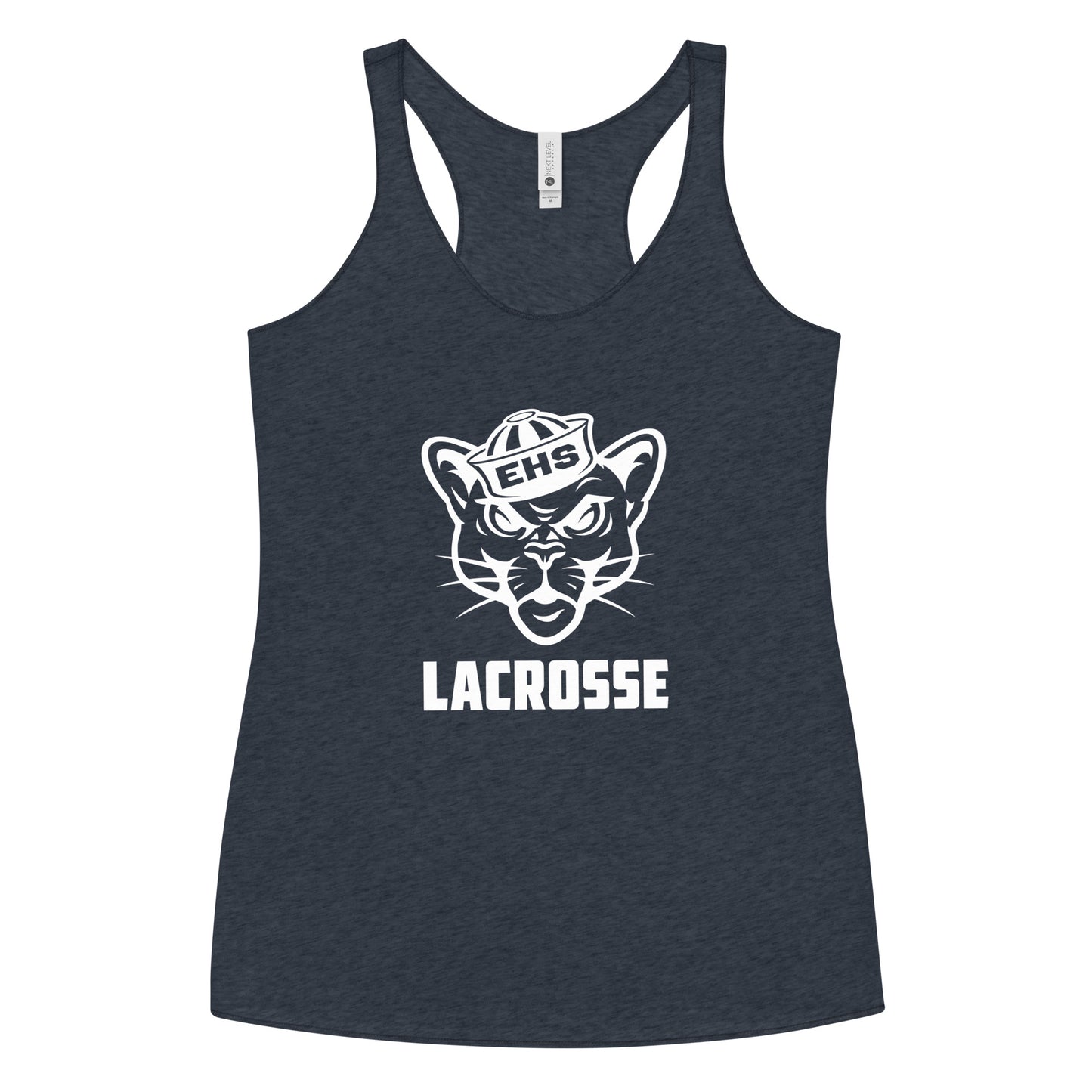 Women's Evergreen High School Lacrosse Next Level Racerback Tank Top