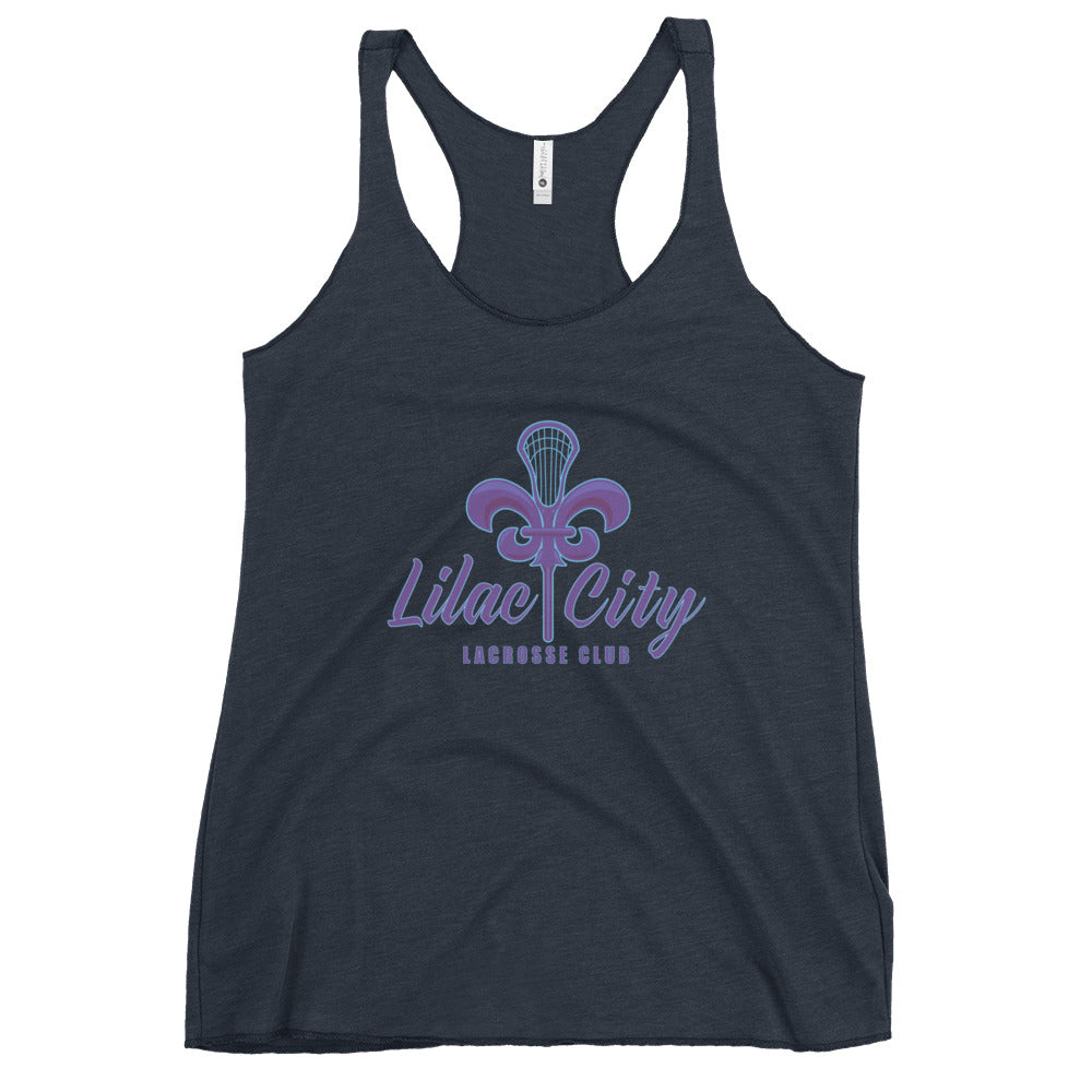 Women's Lilac City Lacrosse Next Level Racerback Tank Top