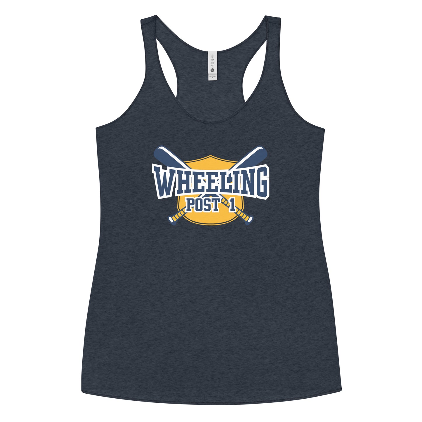 Women's Wheeling Post 1 Next Level Racerback Tank Top