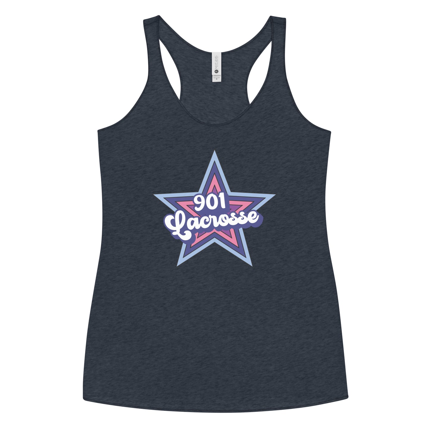 Women's Stars 901 Lacrosse Next Level Racerback Tank Top