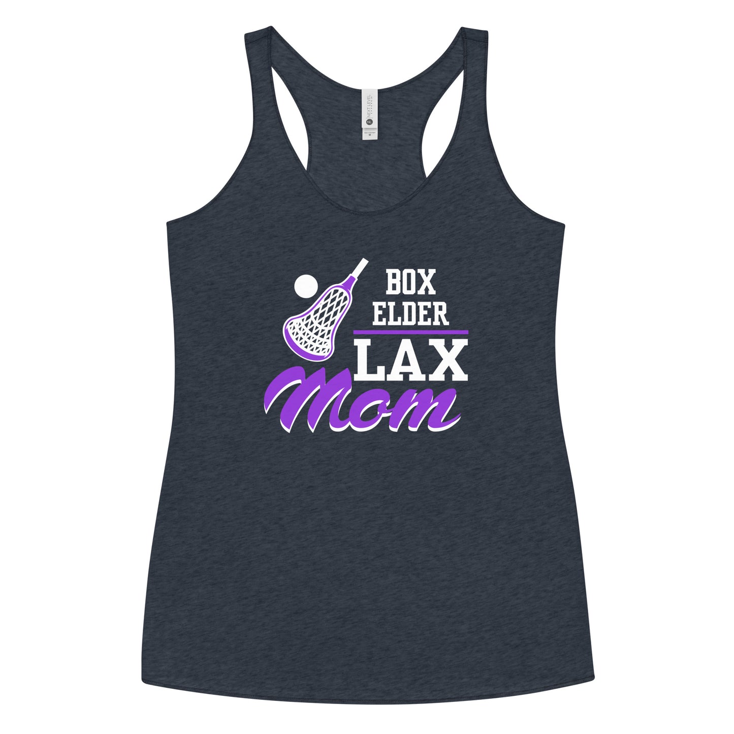 Women's Box Elder Lacrosse Next Level Racerback Tank Top