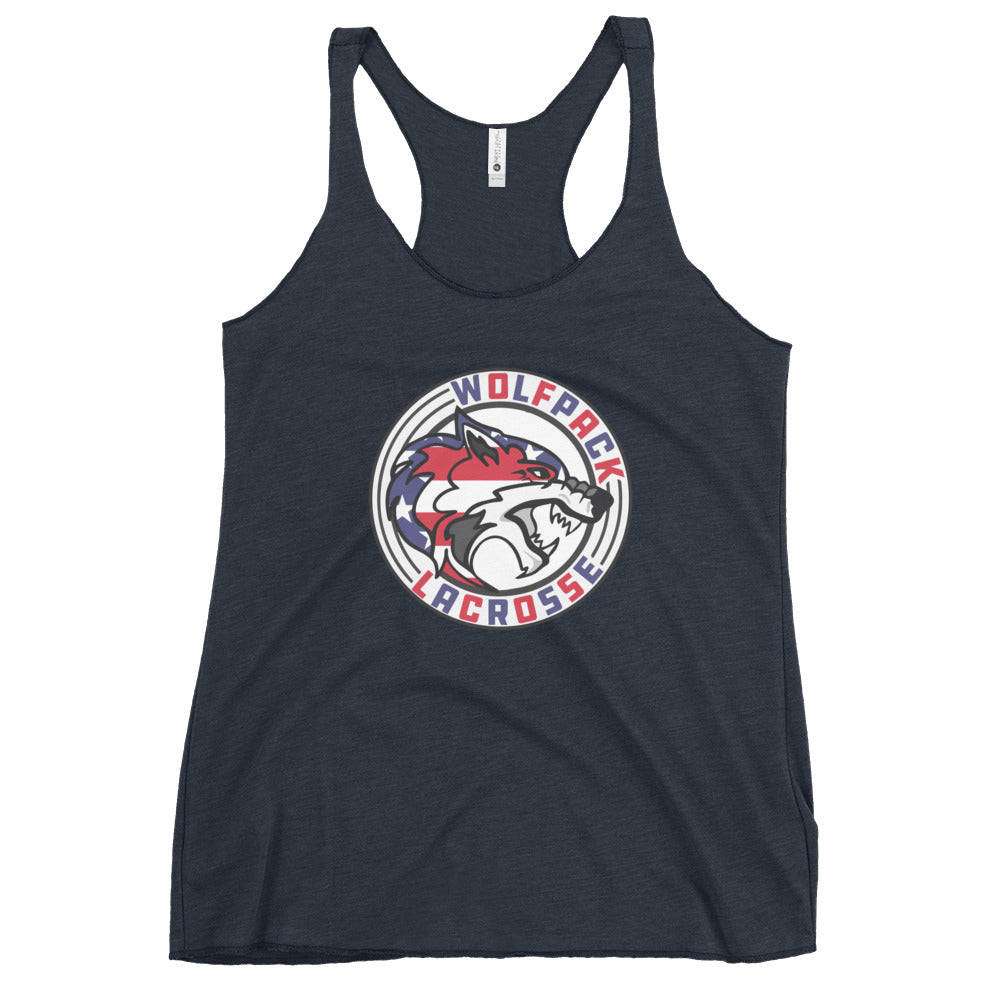 Women's Wolfpack Lacrosse Next Level Racerback Tank