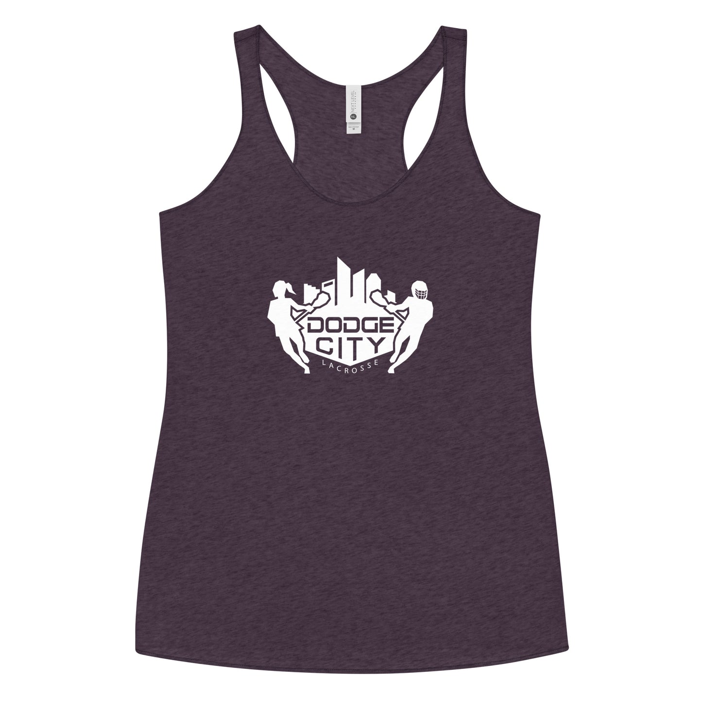 Women's Dodge City Lacrosse Next Level Racerback Tank Top