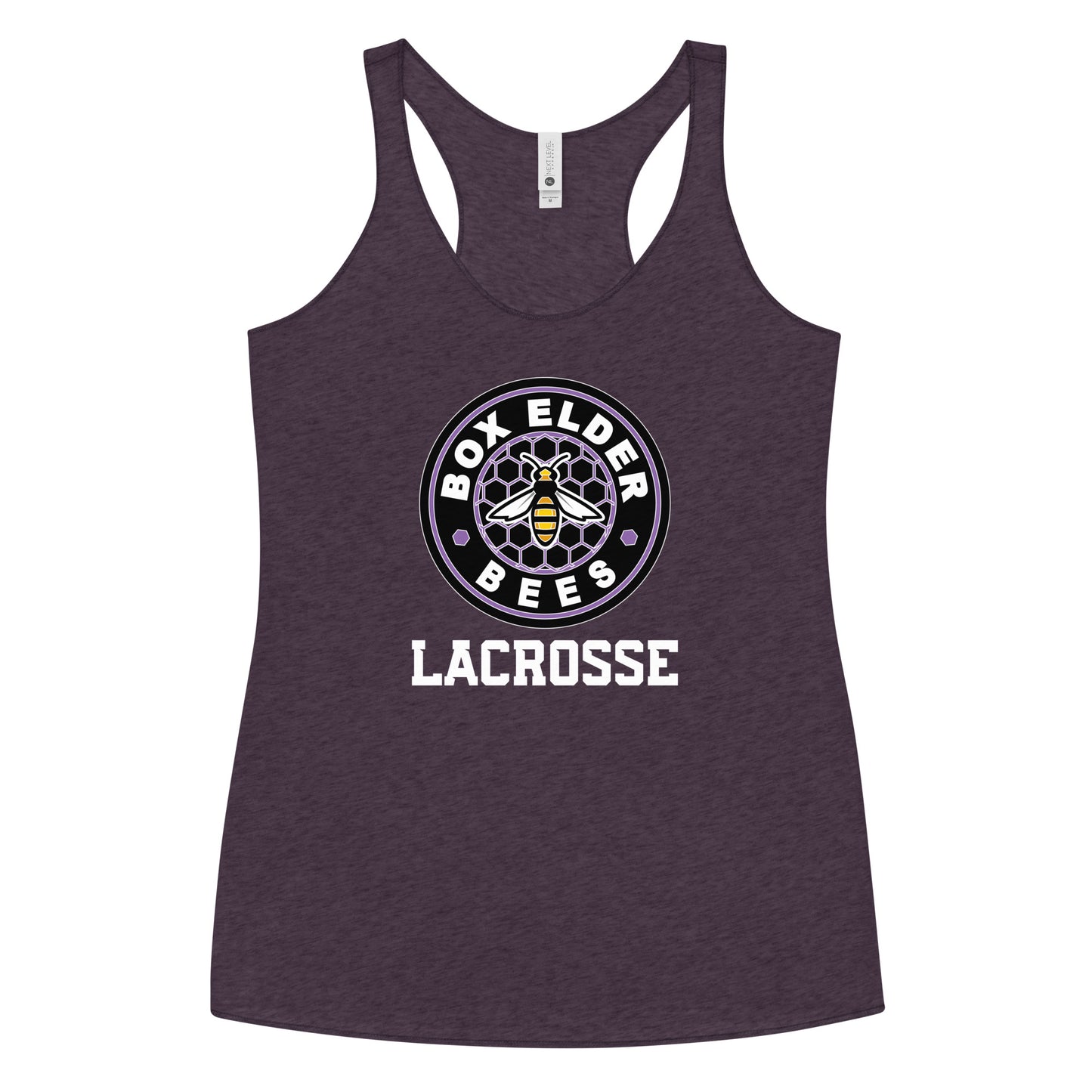 Women's Box Elder Lacrosse Next Level Racerback Tank Top