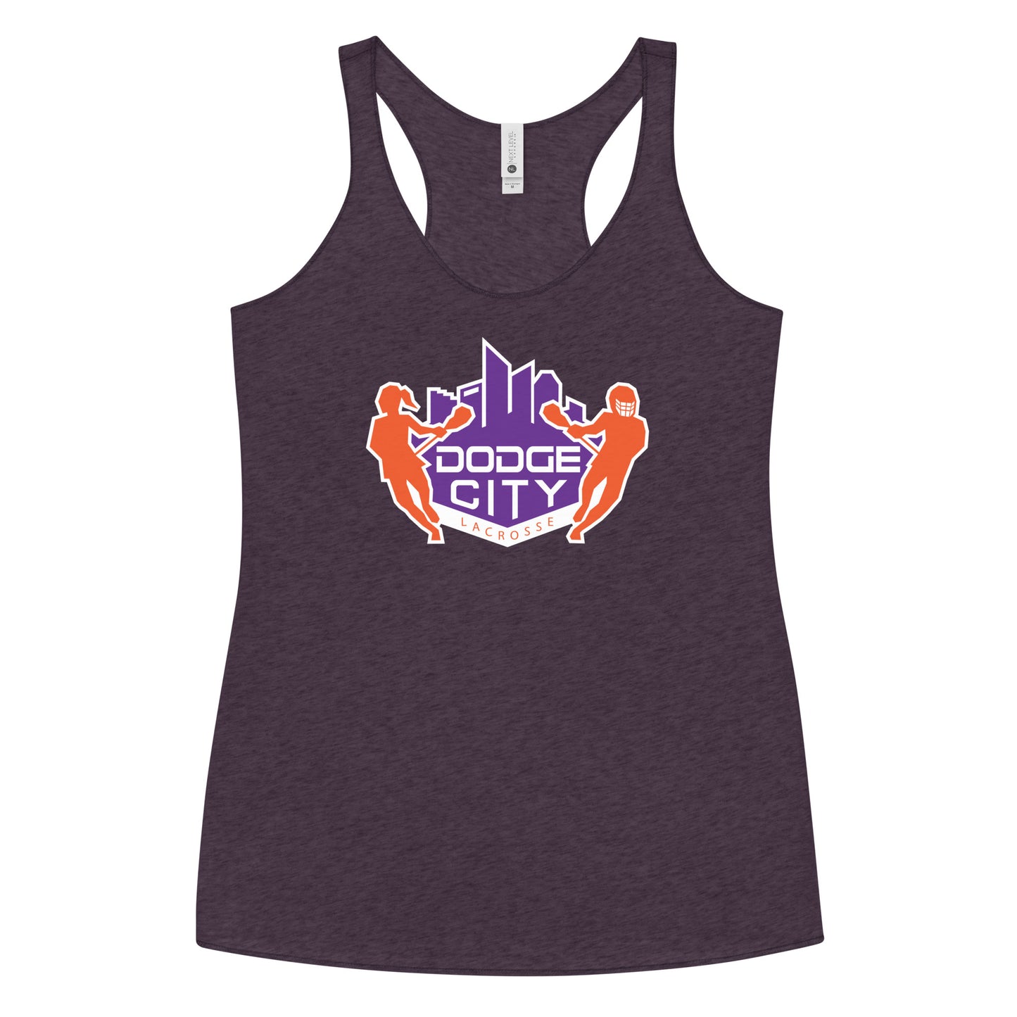 Women's Dodge City Lacrosse Next Level Racerback Tank Top