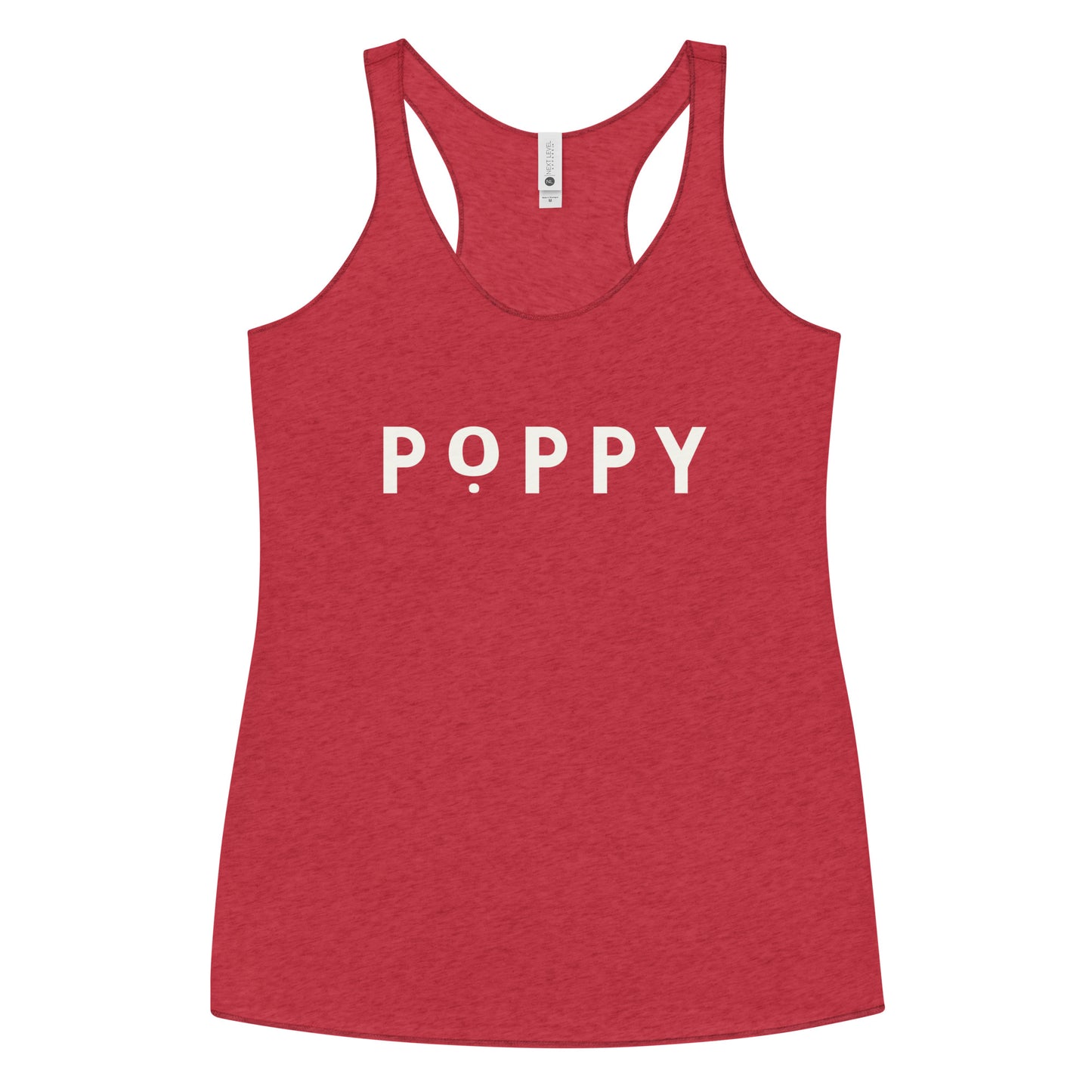 Women's Poppy Flowers Next Level Racerback Tank