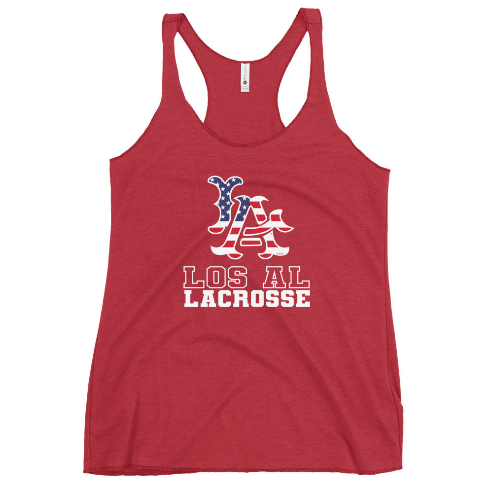 Women's Los Al Lacrosse Next Level Racerback Tank Top