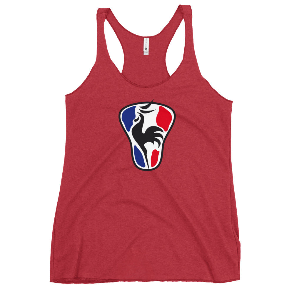 Women's France Lacrosse Next Level Racerback Tank Top