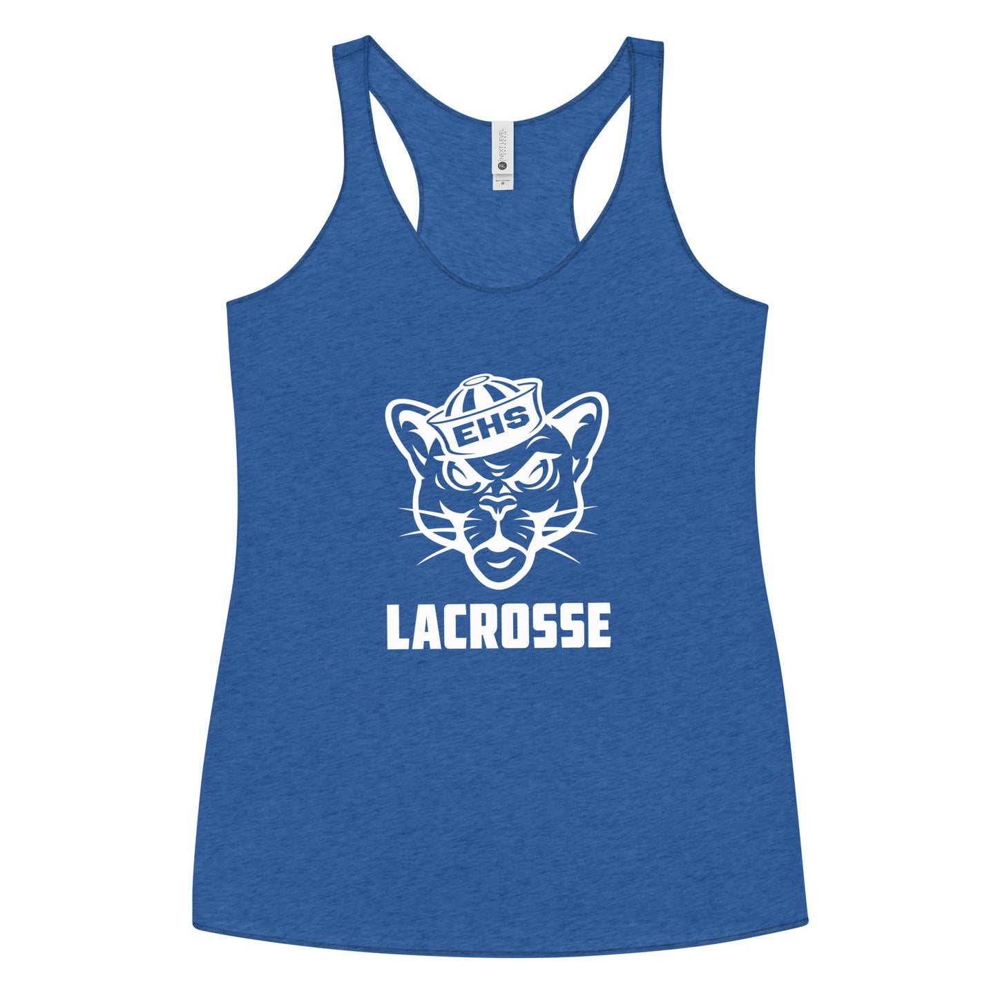 Women's Evergreen High School Lacrosse Next Level Racerback Tank Top