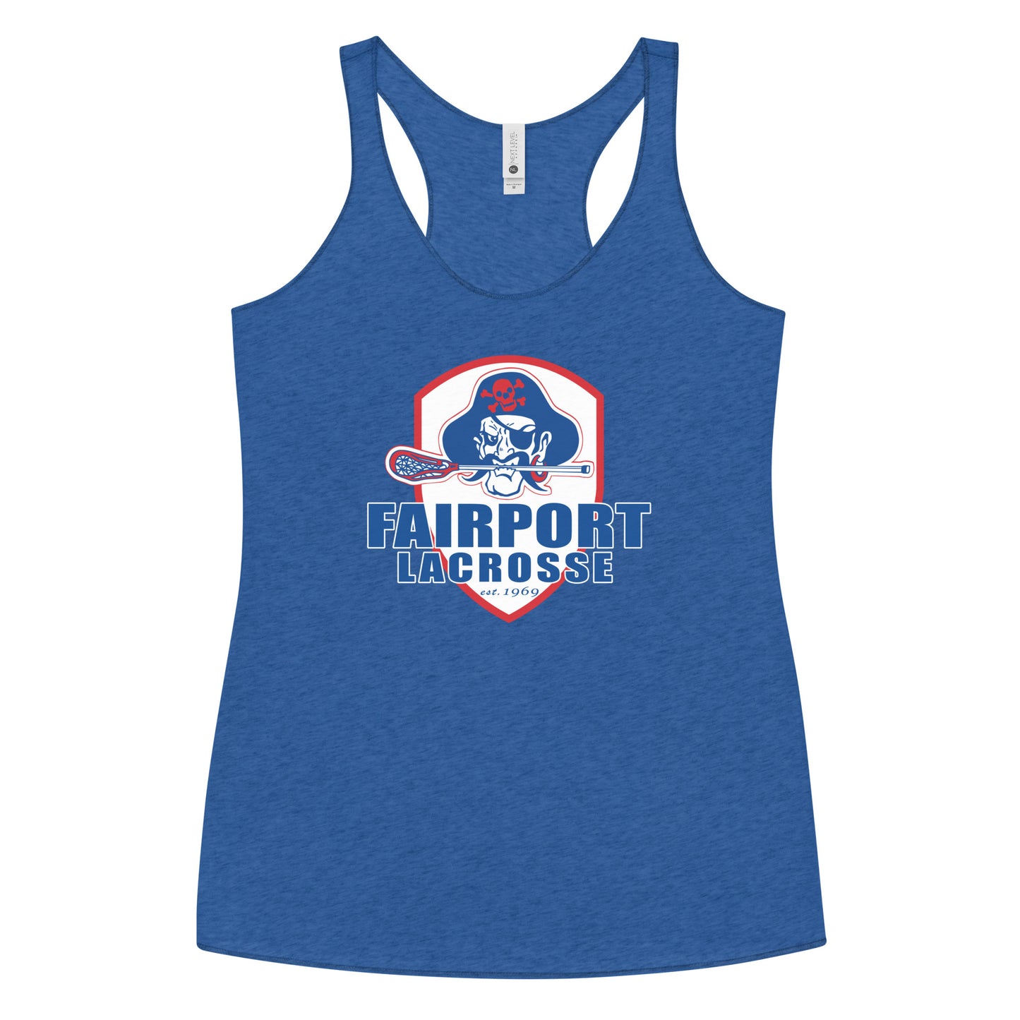 Women's Fairport Youth Lacrosse Next Level Racerback Tank Top