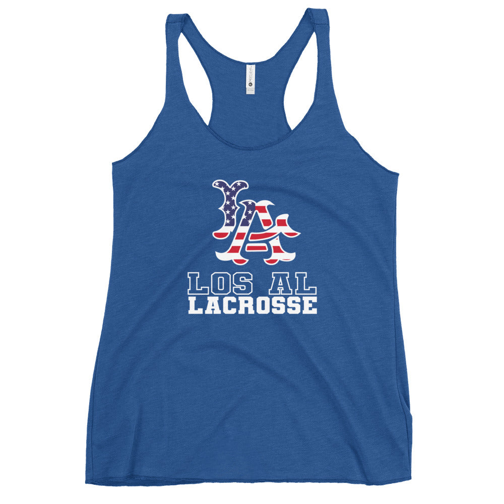 Women's Los Al Lacrosse Next Level Racerback Tank Top