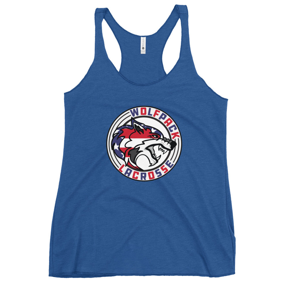 Women's Wolfpack Lacrosse Next Level Racerback Tank
