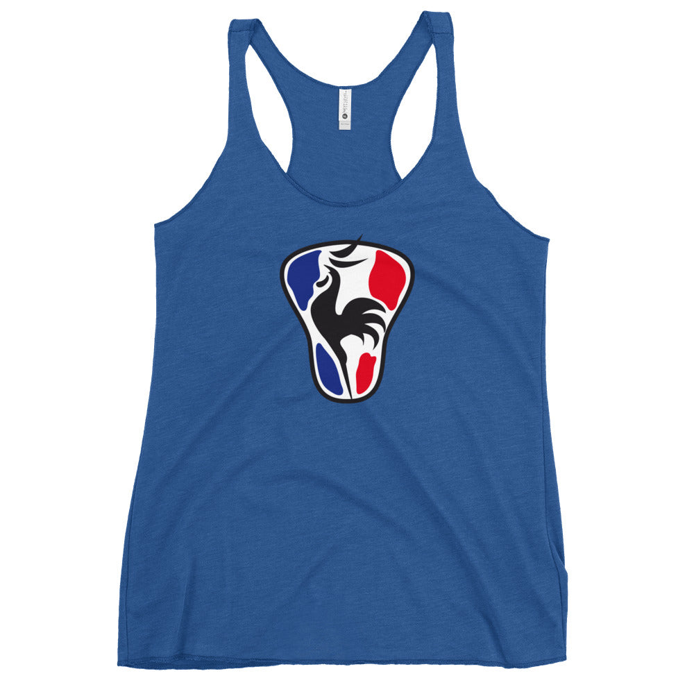 Women's France Lacrosse Next Level Racerback Tank Top