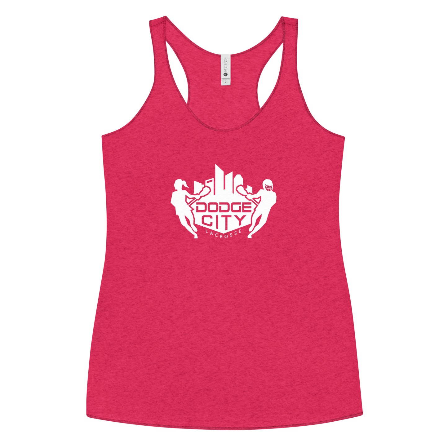 Women's Dodge City Lacrosse Next Level Racerback Tank Top