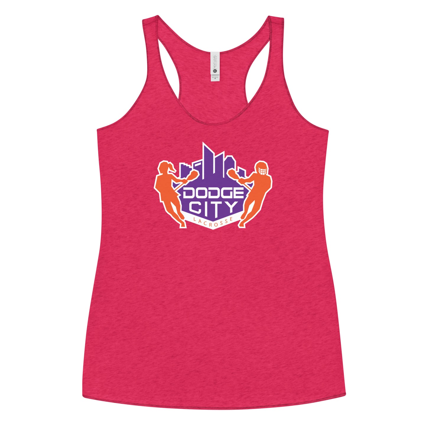 Women's Dodge City Lacrosse Next Level Racerback Tank Top