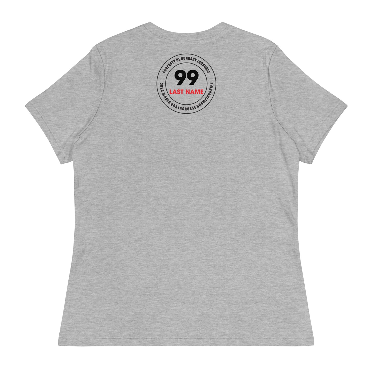 Women's Hungary Box Lacrosse 2024 Worlds T-Shirt - Personalized