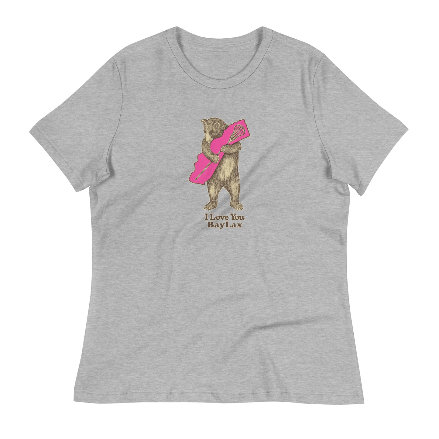 Women's BayLax Bear Hug Bella + Canvas Relaxed Tee