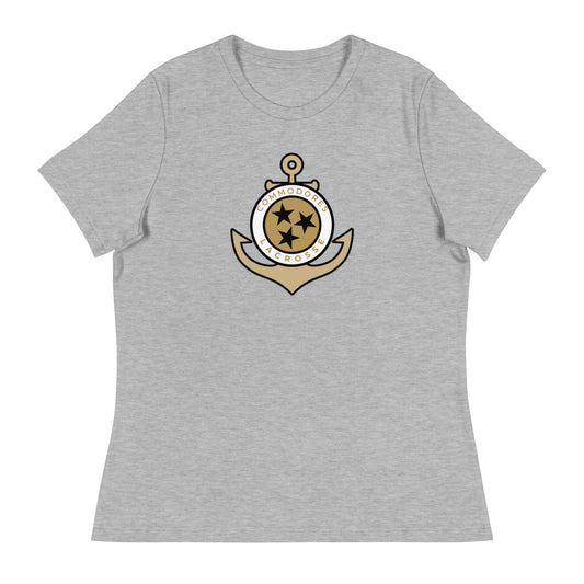 Women's Commodores Lacrosse Club Bella + Canvas Relaxed T-Shirt