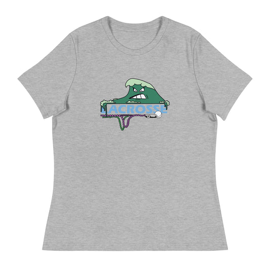 Women's Tulane Lacrosse Bella + Canvas Relaxed T-Shirt
