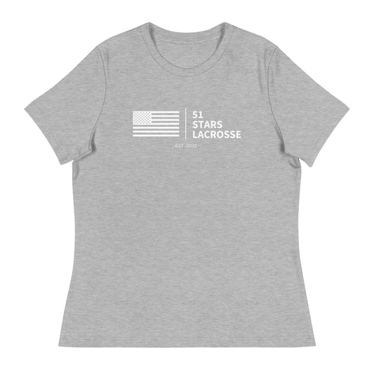 Women's 51 Stars Lacrosse Bella + Canvas Relaxed T-shirt