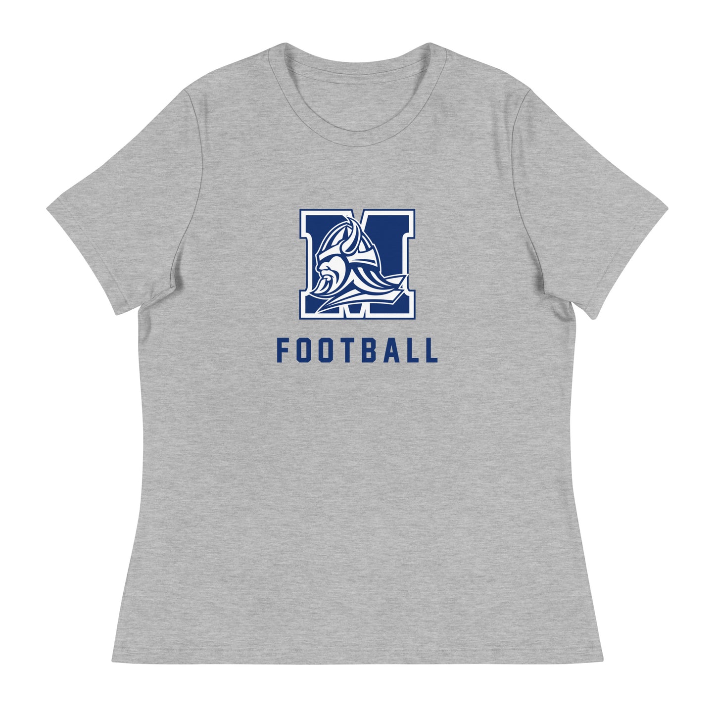 Women's Maclay Football Bella + Canvas Relaxed T-Shirt
