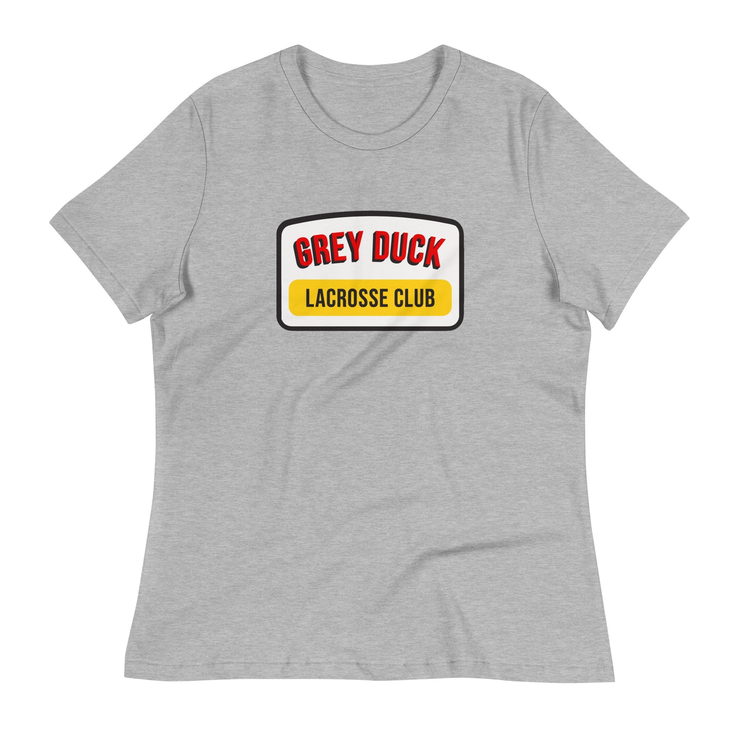 Women's Grey Duck Lacrosse Bella + Canvas Relaxed T-shirt