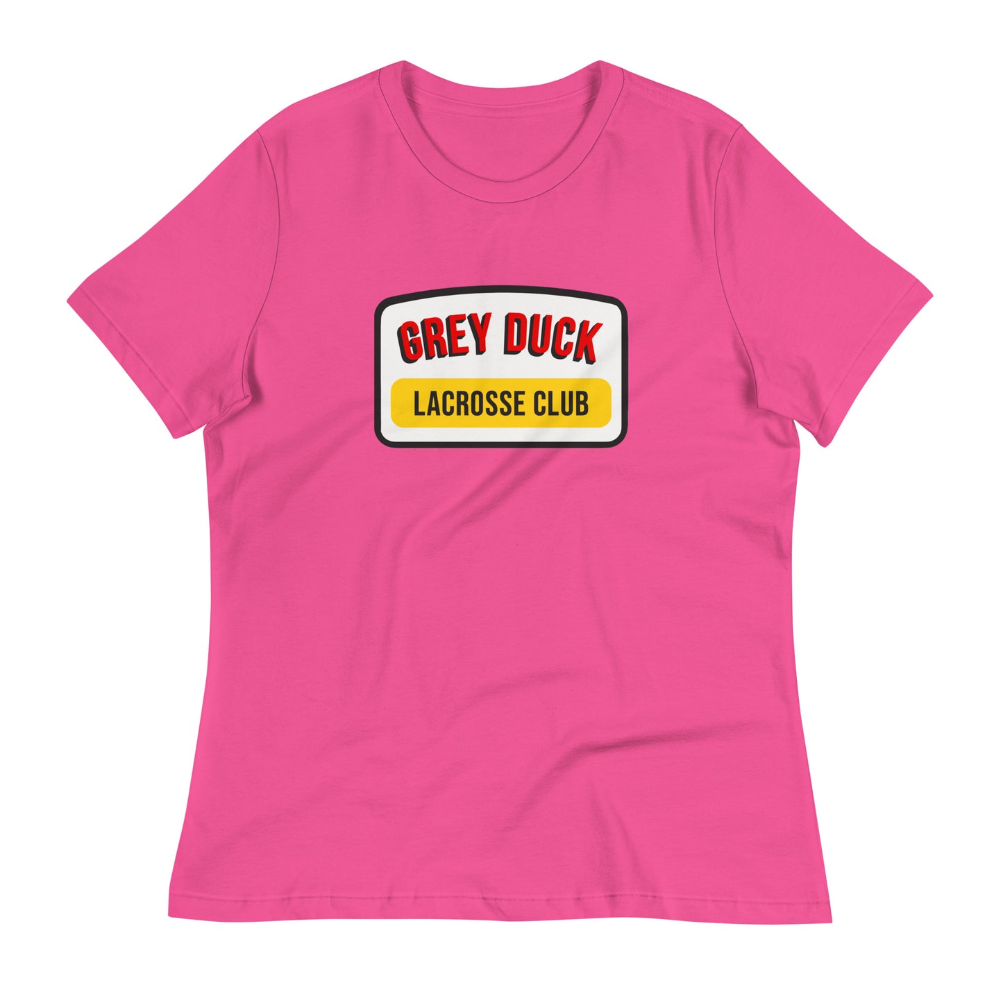 Women's Grey Duck Lacrosse Bella + Canvas Relaxed T-shirt