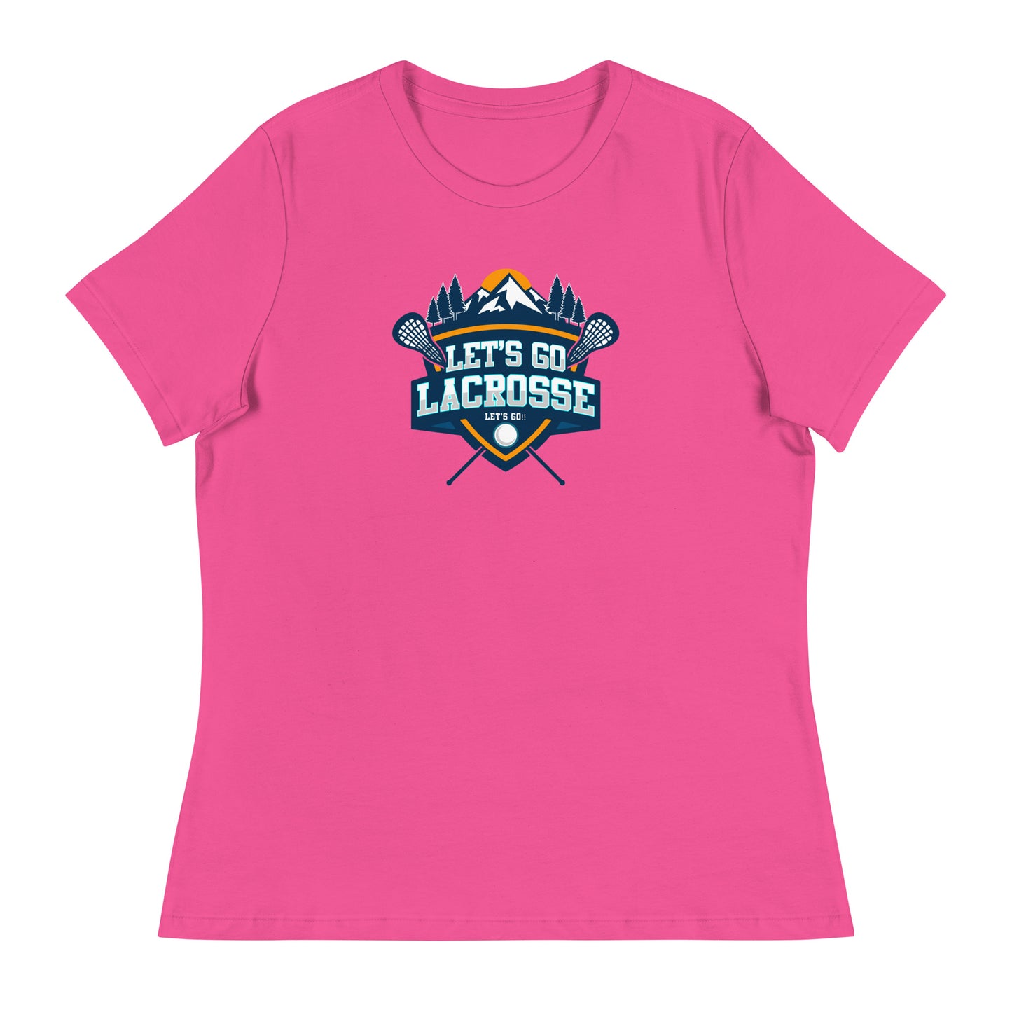 Women's Let's Go Lacrosse Bella + Canvas Relaxed T-shirt
