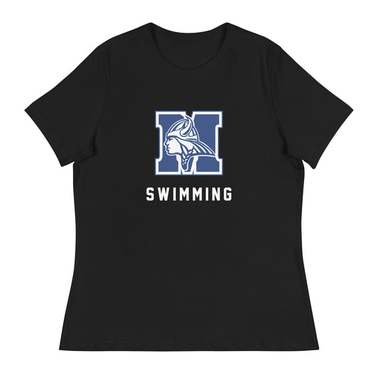 Women's Maclay Swimming Bella + Canvas Relaxed T-Shirt