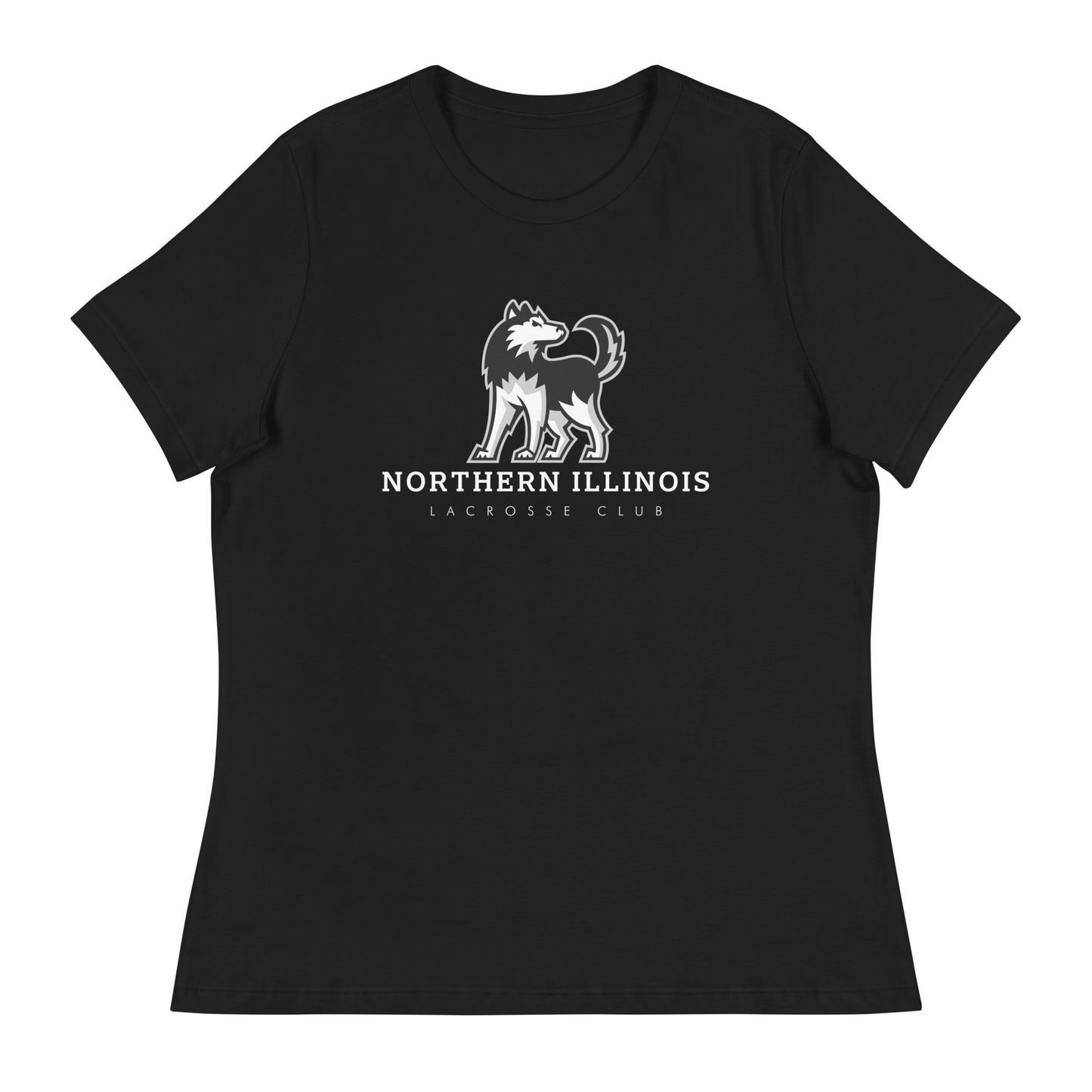 Women's NIU Lacrosse Bella + Canvas Relaxed T-shirt