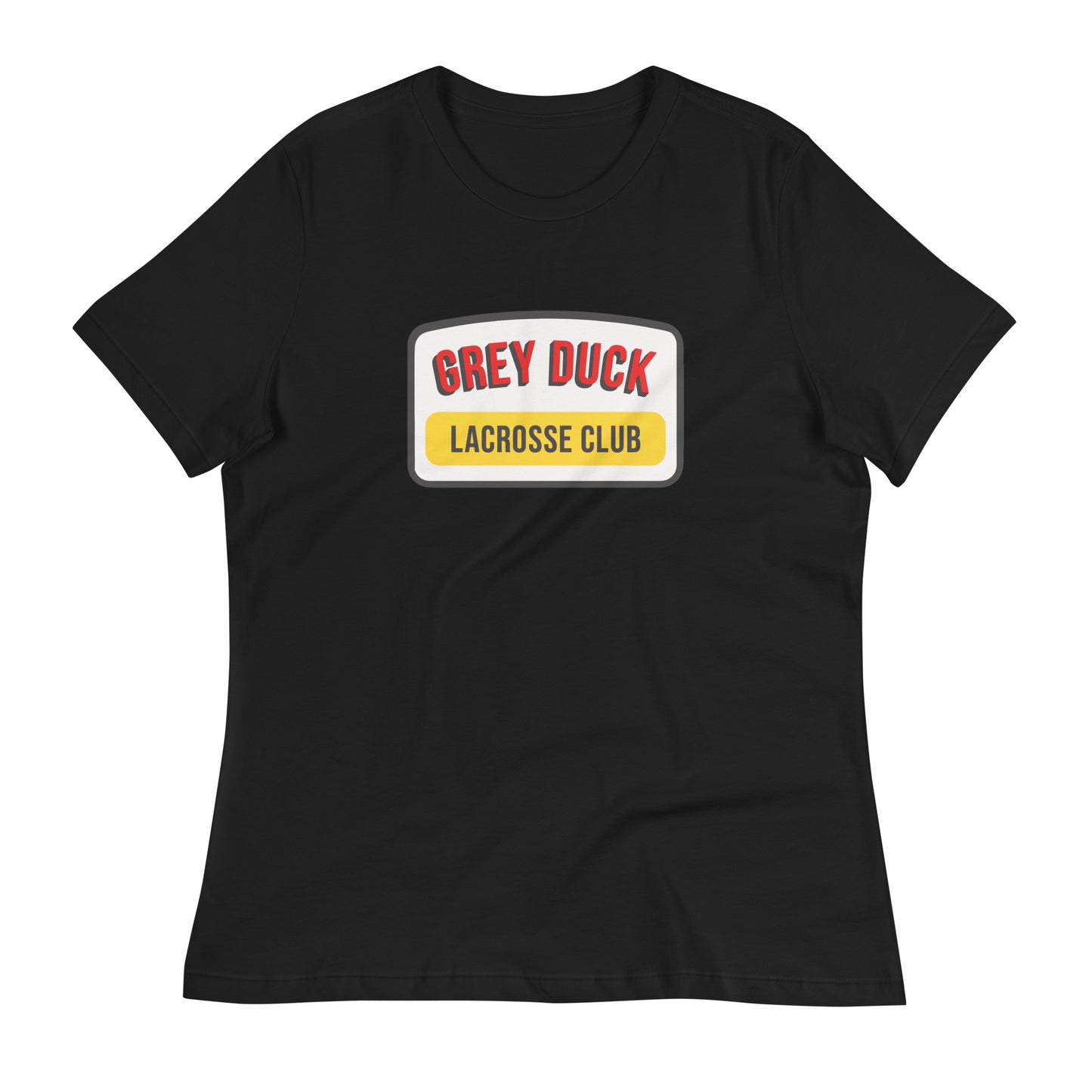 Women's Grey Duck Lacrosse Bella + Canvas Relaxed T-shirt