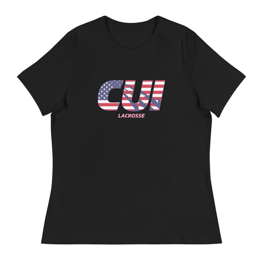 Women's CUI Lacrosse Bella + Canvas Relaxed T-shirt