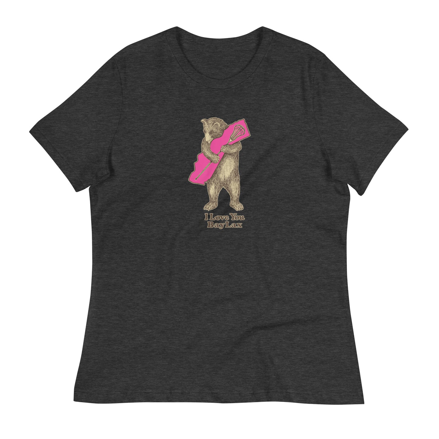 Women's BayLax Bear Hug Bella + Canvas Relaxed Tee