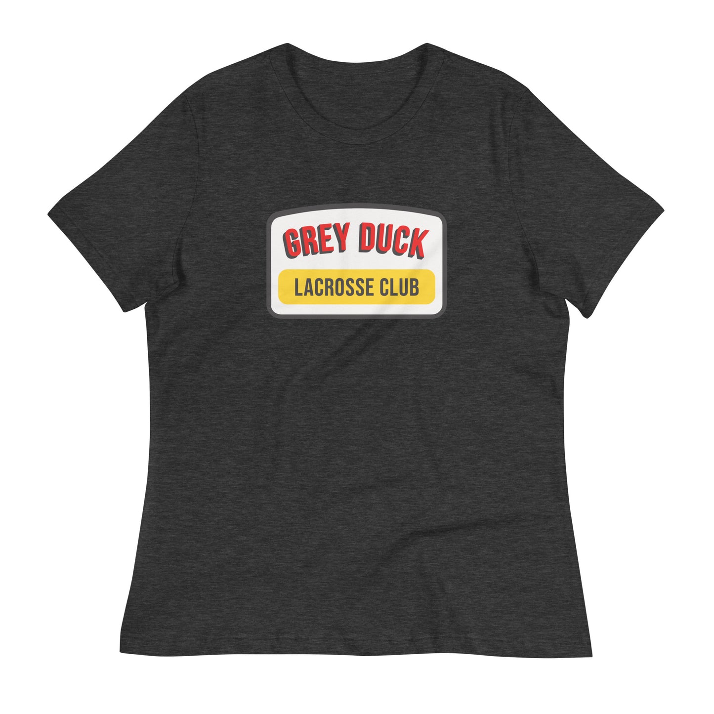 Women's Grey Duck Lacrosse Bella + Canvas Relaxed T-shirt