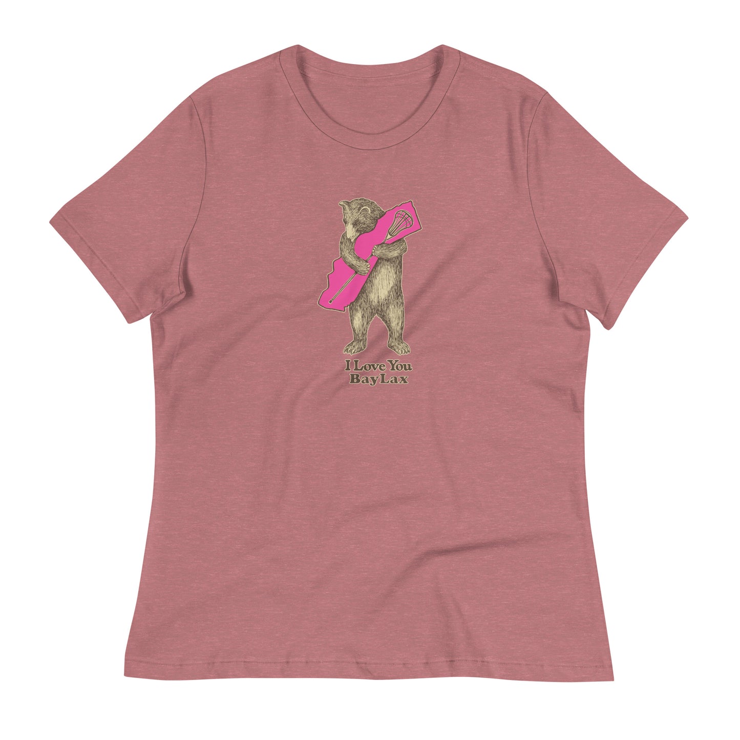 Women's BayLax Bear Hug Bella + Canvas Relaxed Tee