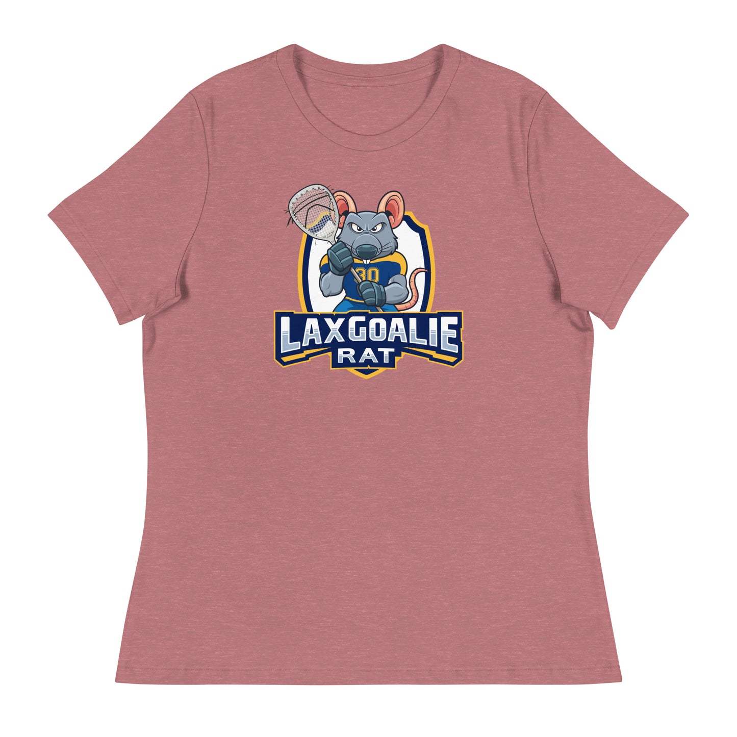 Women's Lax Goalie Rat Bella + Canvas Relaxed T-Shirt