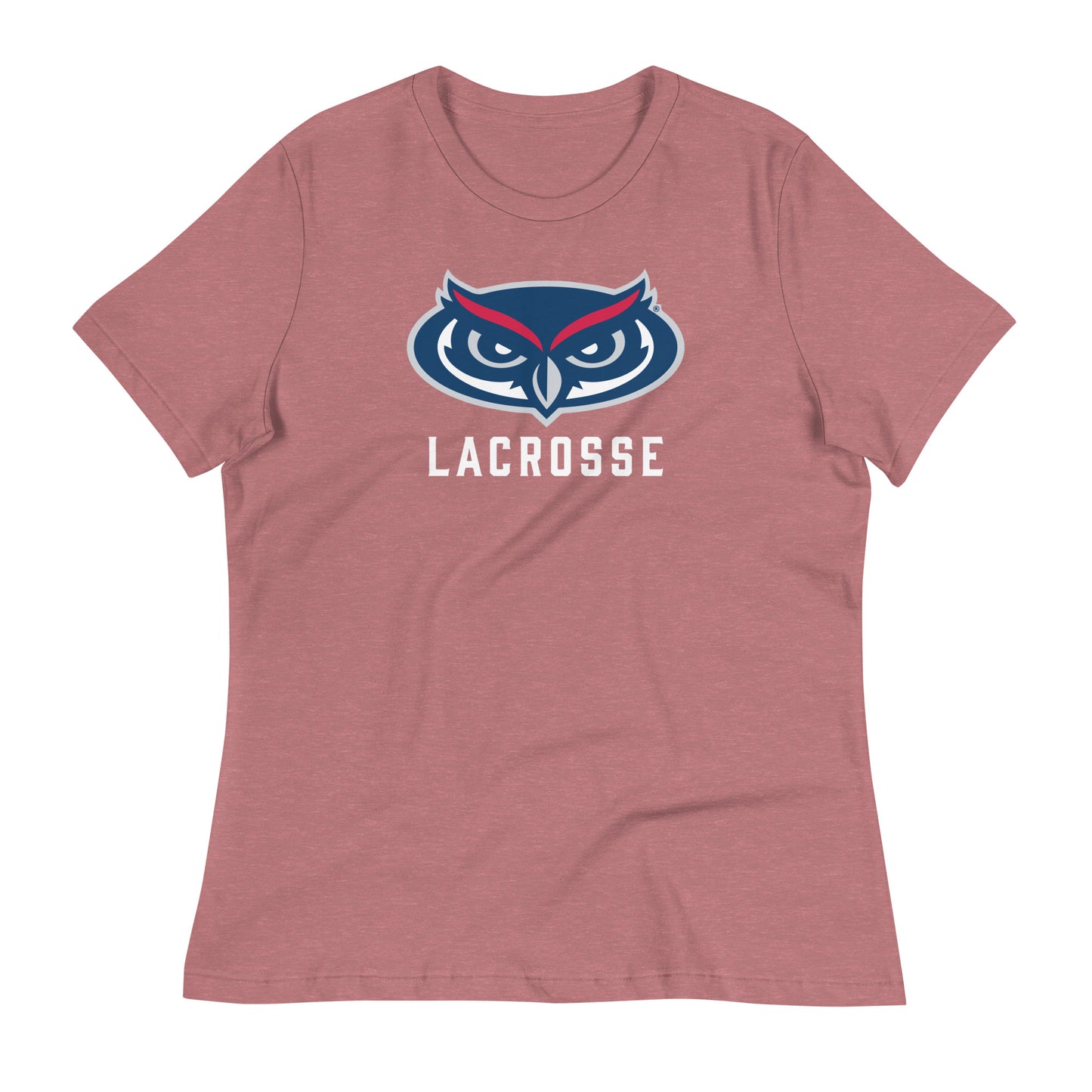 Women's FAU Lacrosse Bella + Canvas Relaxed Tee
