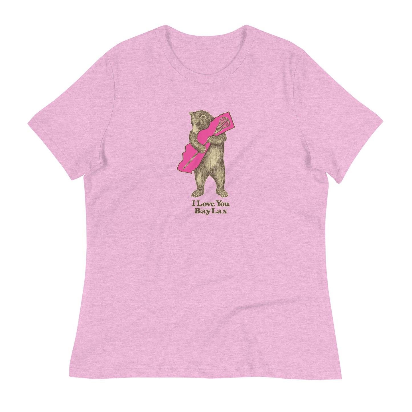 Women's BayLax Bear Hug Bella + Canvas Relaxed Tee