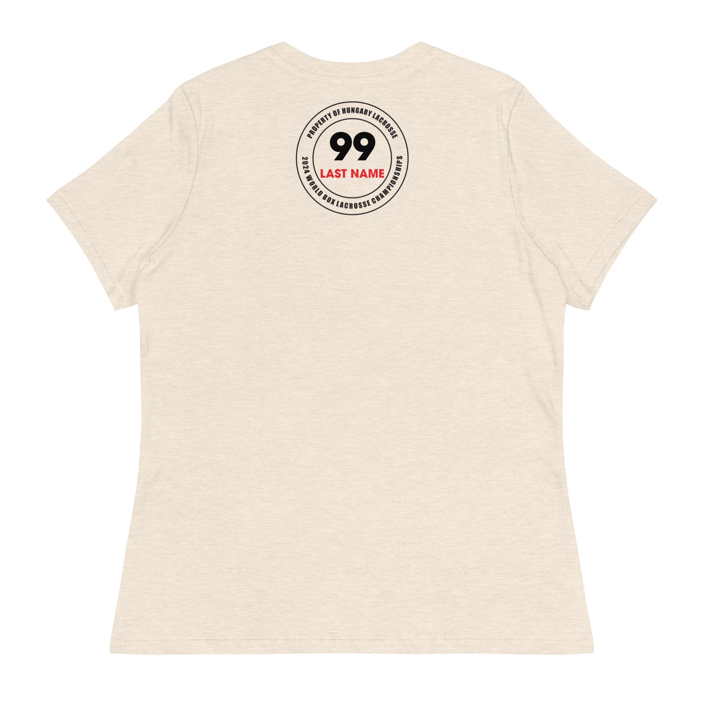 Women's Hungary Box Lacrosse 2024 Worlds T-Shirt - Personalized