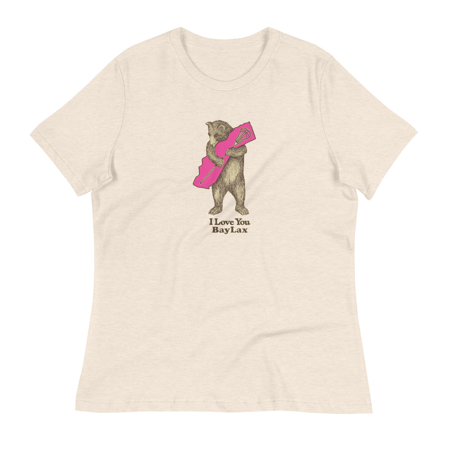 Women's BayLax Bear Hug Bella + Canvas Relaxed Tee