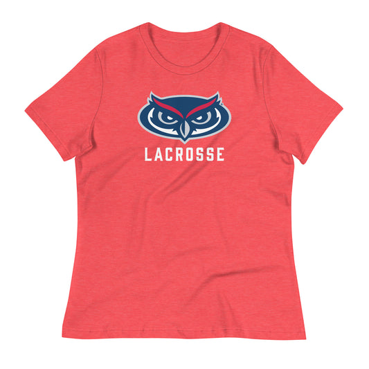 Women's FAU Lacrosse Bella + Canvas Relaxed Tee