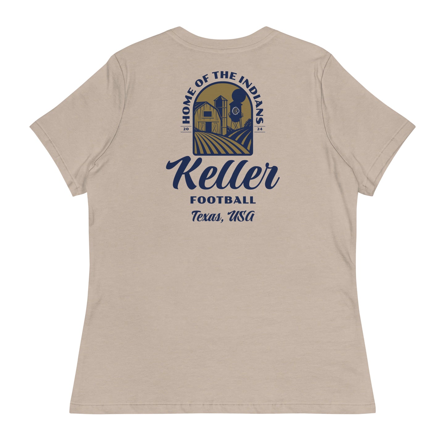 Women's Keller Football Bella + Canvas Relaxed T-Shirt