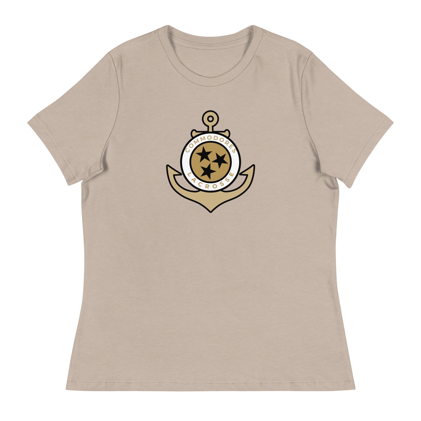 Women's Commodores Lacrosse Club Bella + Canvas Relaxed T-Shirt