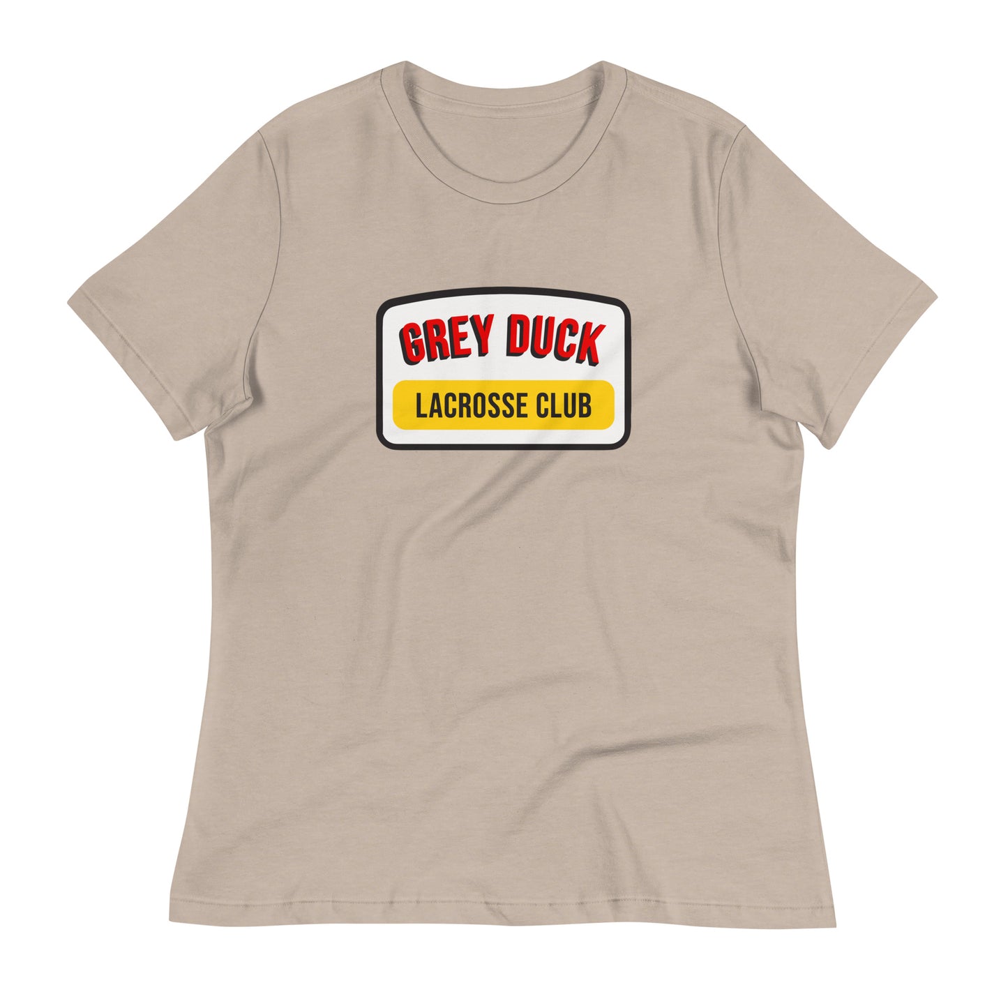 Women's Grey Duck Lacrosse Bella + Canvas Relaxed T-shirt