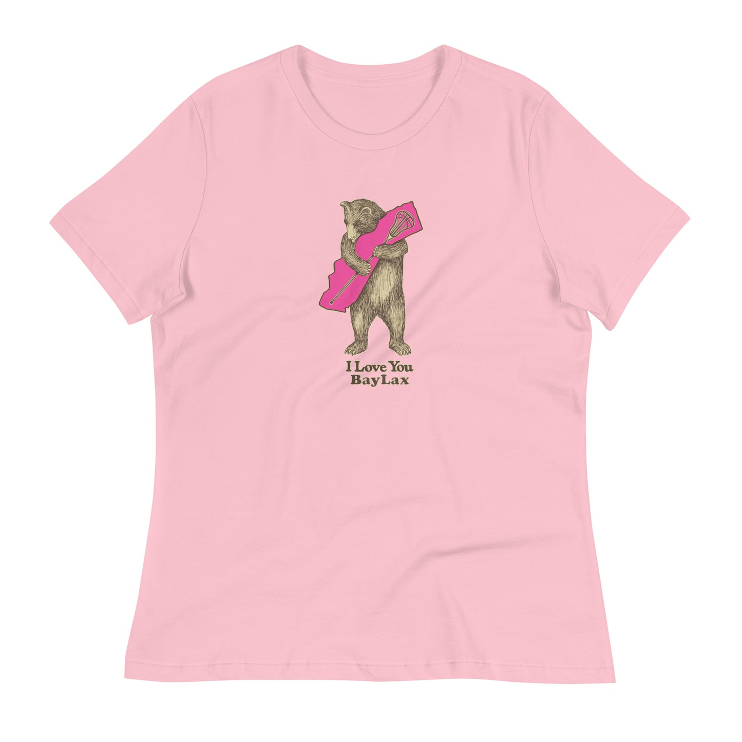 Women's BayLax Bear Hug Bella + Canvas Relaxed Tee