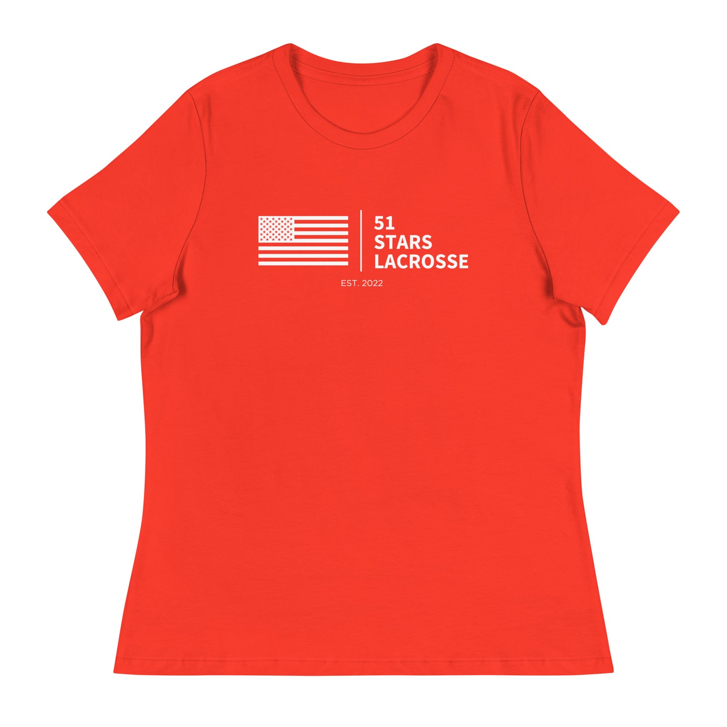 Women's 51 Stars Lacrosse Bella + Canvas Relaxed T-shirt