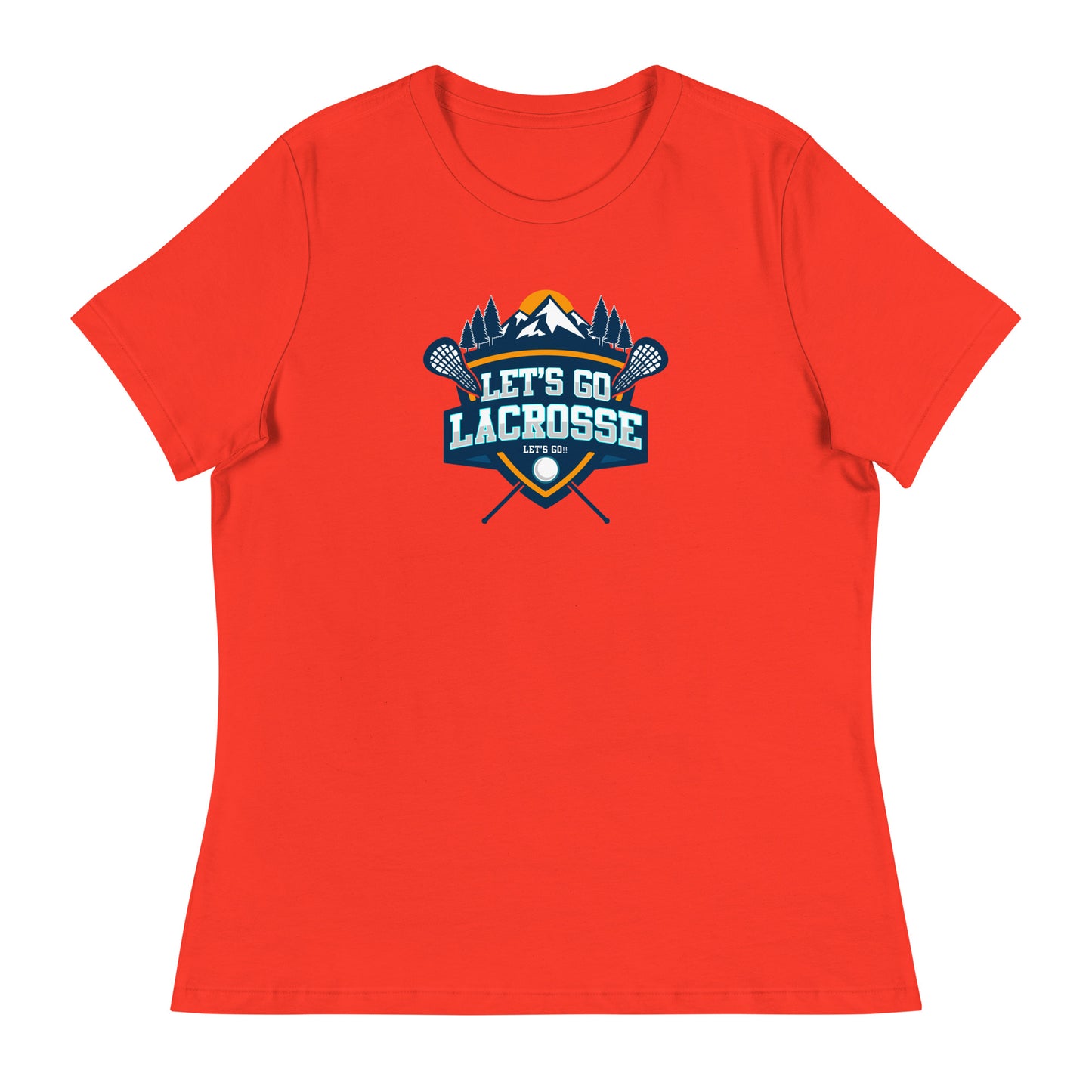Women's Let's Go Lacrosse Bella + Canvas Relaxed T-shirt