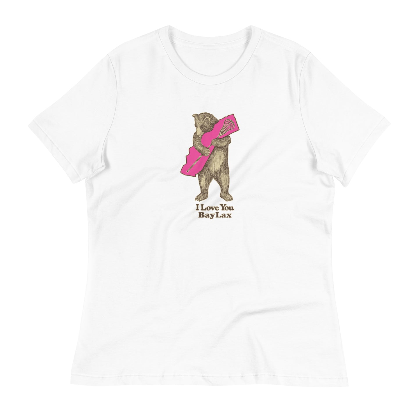 Women's BayLax Bear Hug Bella + Canvas Relaxed Tee