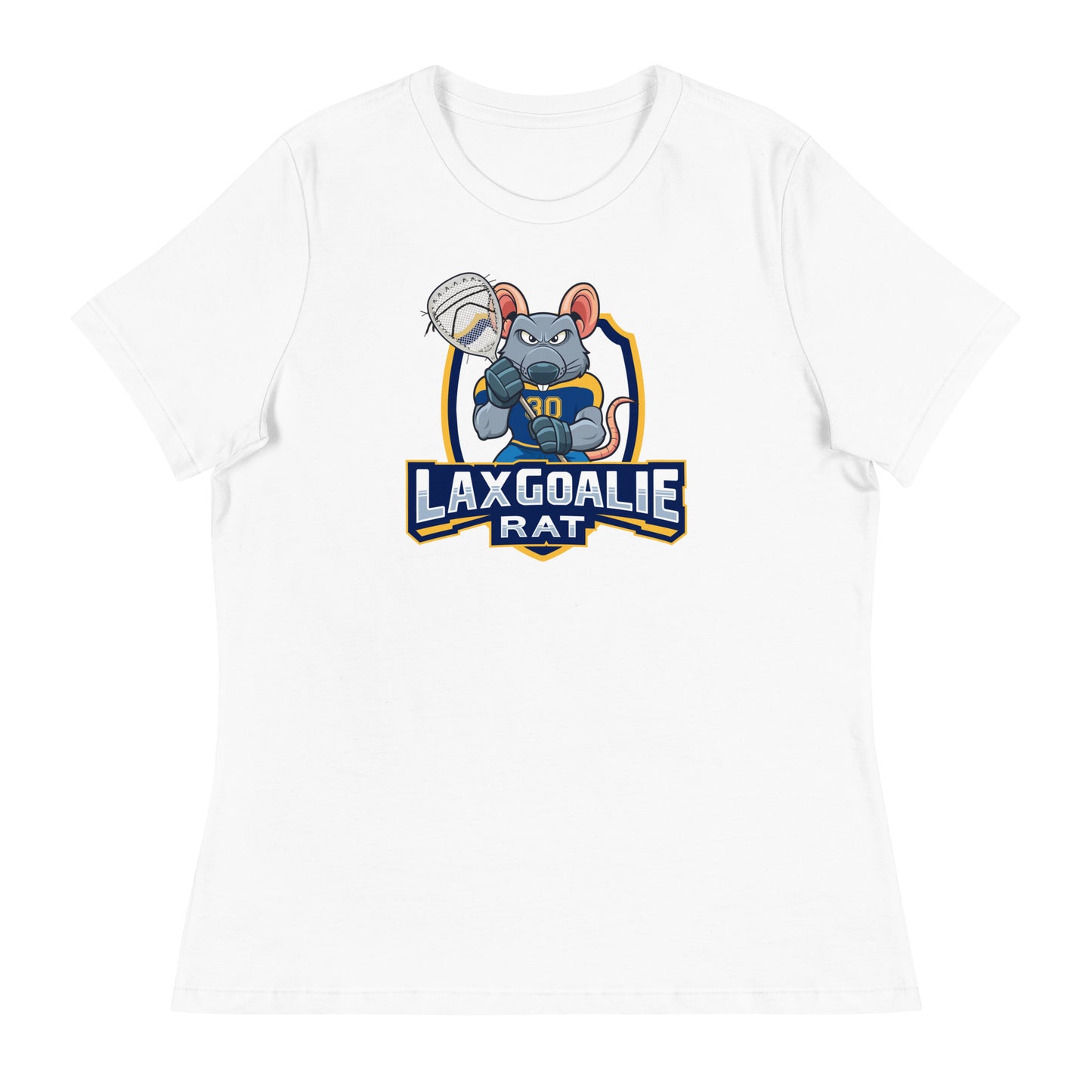 Women's Lax Goalie Rat Bella + Canvas Relaxed T-Shirt